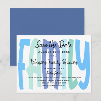 Moderne, trendige Wiedersehen-Save the Date-Karte Save The Date