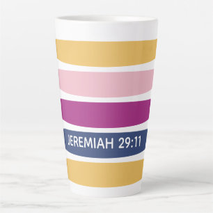 Moderne Trending Striped Christlich JEREMIAH 29:11 Milchtasse