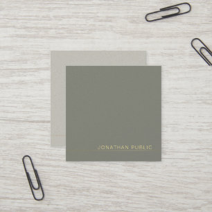 Moderne Trends Elegante Grüne Perle Finish Luxus Quadratische Visitenkarte