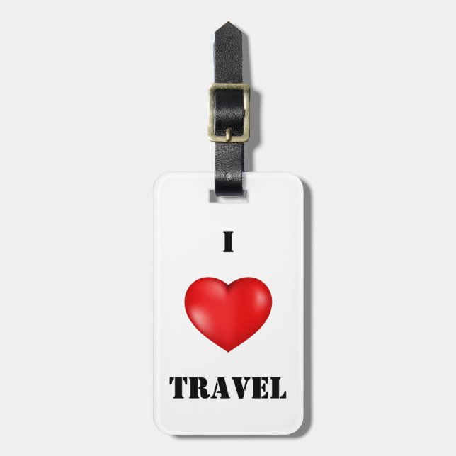 Moderne Trends in der Liebe personalisiert Gepäckanhänger (Vorderseite vertikal)