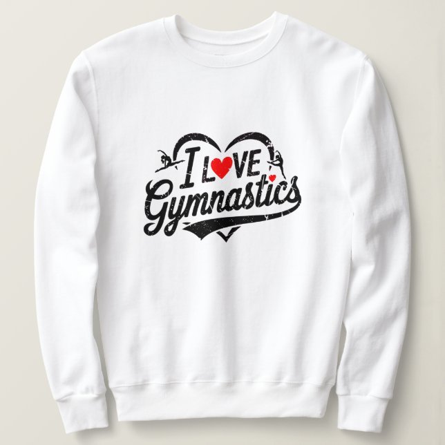 Moderne Trendsetter I Liebe Gymnastik Sweatshirt (Design vorne)