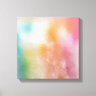 Moderne trendy Abstrakte Kunst Rotes Rosa Blau Leinwanddruck