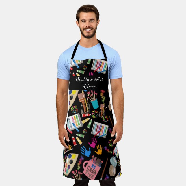 Moderne trendy Art Supplements für Künstler Schürze (Getragen)