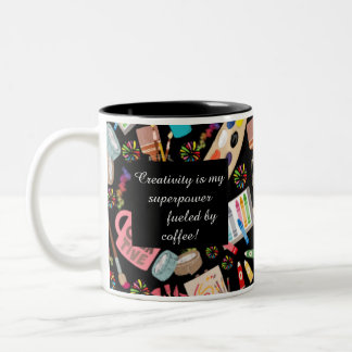 Moderne trendy Art Supplements für Künstler Zweifarbige Tasse