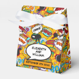 Moderne Trendy Comic Book Fun Gastgeschenk Hochzei Geschenkschachtel
