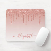 Moderne Trendy Glitzer Rose Gold Stilvolle Schrift