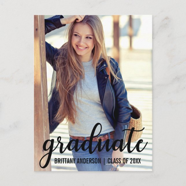 Moderne Trendy Graduation Party Einladung (Vorderseite)