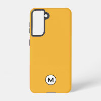 Moderne trendy Mustard Yellow Monogram