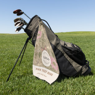Moderne trendy Wildblumen Botanische Florale Monog Golfhandtuch