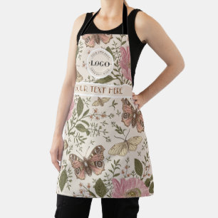 Moderne Trendy Wildblumen Botanische Florale Monog Schürze