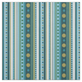 Moderne Tribal Aquamarin Blue Stripes Stoffe