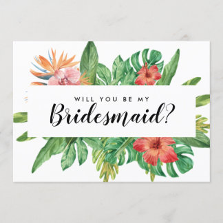 Moderne Tropen werden Sie meine Hochzeit mit meine Einladung