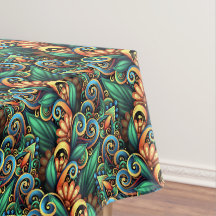 Moderne tropische abstrakte Tischdecke
