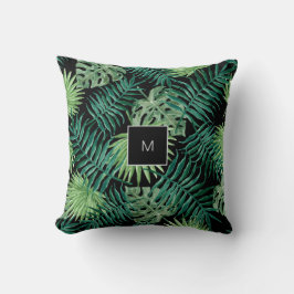 Moderne tropische Blätter Kissen