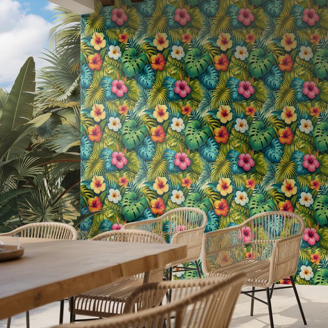 Moderne tropische Blätter Tapete (Von Creator hochgeladen)