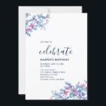Moderne tropische Blütensommerliche Geburtstagspar Einladung<br><div class="desc">Feiern Sie Ihren besonderen Tag mit dieser tropischen Party Einladung mit schlichten und stilvollen Typografie- und Tropenmustern. Diese Designvorlage ist vollständig anpassbar.</div>