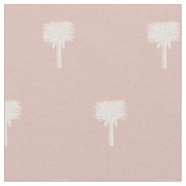 Moderne tropische Date Palm Rose Gold Stoff
