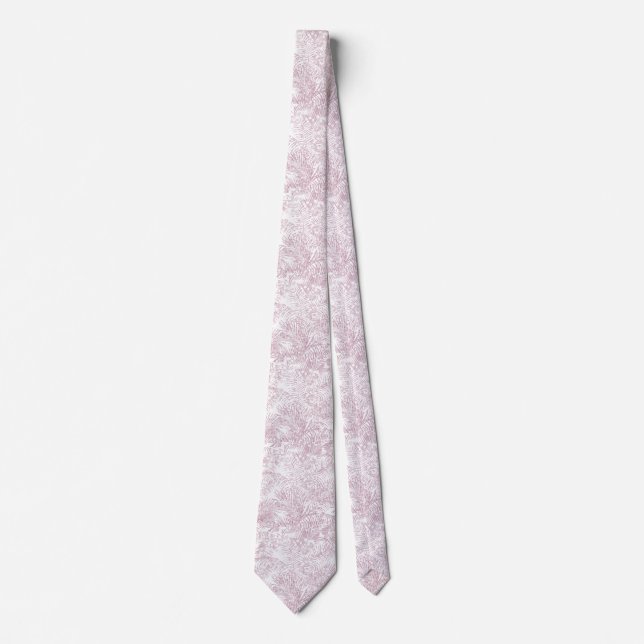 Moderne tropische erröten rosa krawatte (Vorderseite)