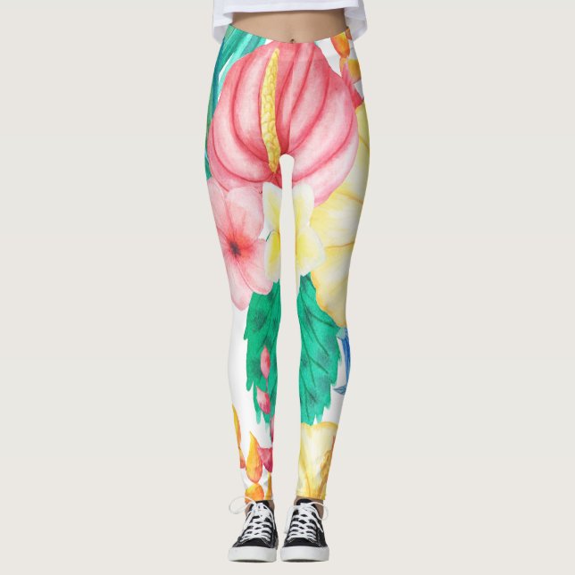 Moderne tropische leggings (Vorderseite)