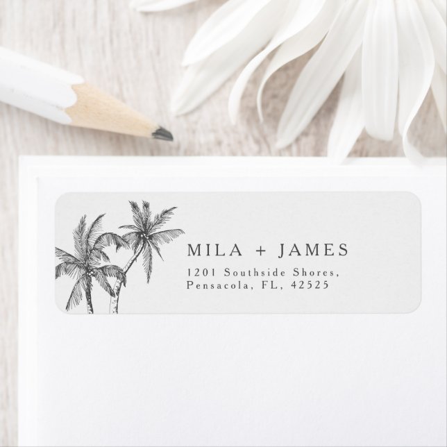 Moderne tropische Minimalistische Hochzeitsszene-R (Insitu)