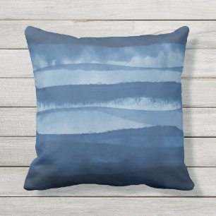 Moderne tropische Ozeanblau Kissen