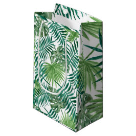 Moderne tropische Palme Blätter Kleine Geschenktüt Geschenktüte