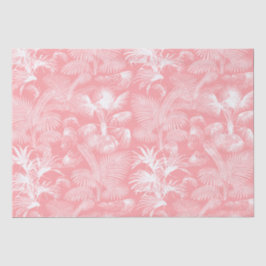 Moderne tropische Palmen, rosa weiß Seidenpapier