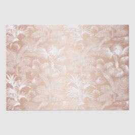 Moderne tropische Palmen Rose Gold Weiß Seidenpapier