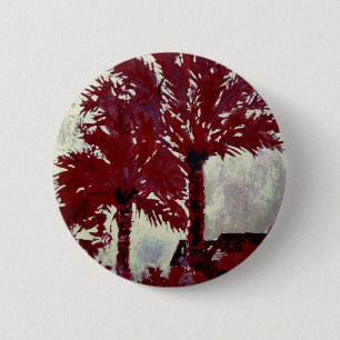 moderne tropische Wandacrylsauerkunst der Palmen Button
