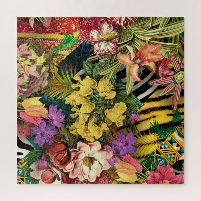 Moderne tropische Wasserfarbe Gelbe Blüte (Vertikal)