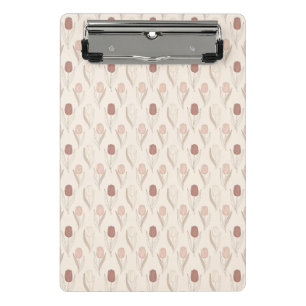 Moderne Tulpen-Blumenmuster Mini Klemmbrett