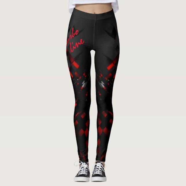 Moderne Turbo-Linie für Sportdesign Leggings (Vorderseite)