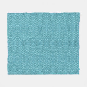 Moderne Türkis-Aqua-Abstrakt-Pattern Fleecedecke