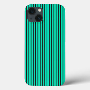 Moderne Türkis Vertikale Streifen Stylische Geomet Case-Mate iPhone Hülle