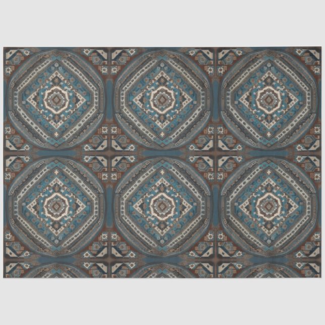 Moderne türkische Beautiful Old Pattern Collection Seidenpapier (Vorderseite)