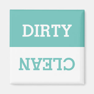 Moderne türkisfarbene Dirty/Clean Magnet für Ges
