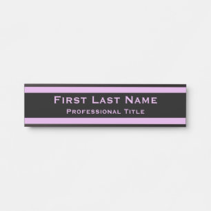 Moderne Türschilder signieren Lavendel Lila Türschild