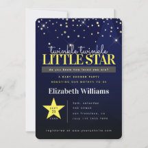 Moderne Twinkle Twinkle Little Star Baby Dusche
