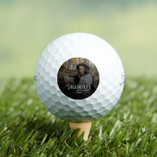Moderne Typografie Absolventenfoto Abschluss Golfball