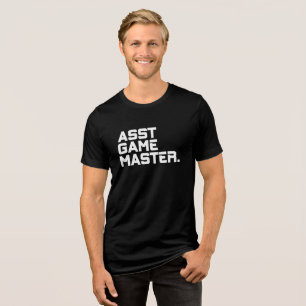 Moderne Typografie Assistent Game Master Herren Ma Tri-Blend Shirt