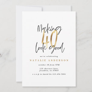Moderne Typografie aus Schwarz und Gold aus dem 40