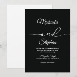 Moderne Typografie | Bold Bellisia Wedding Einladung