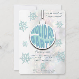 Moderne Typografie Corporate Holiday Party Einladung