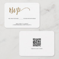 Moderne Typografie E-Mail UAWG Gold-Script QR-Code