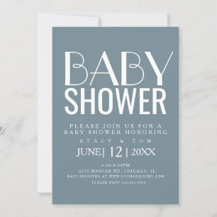 Moderne Typografie Einfache Baumwollpflanze Baby S Einladung