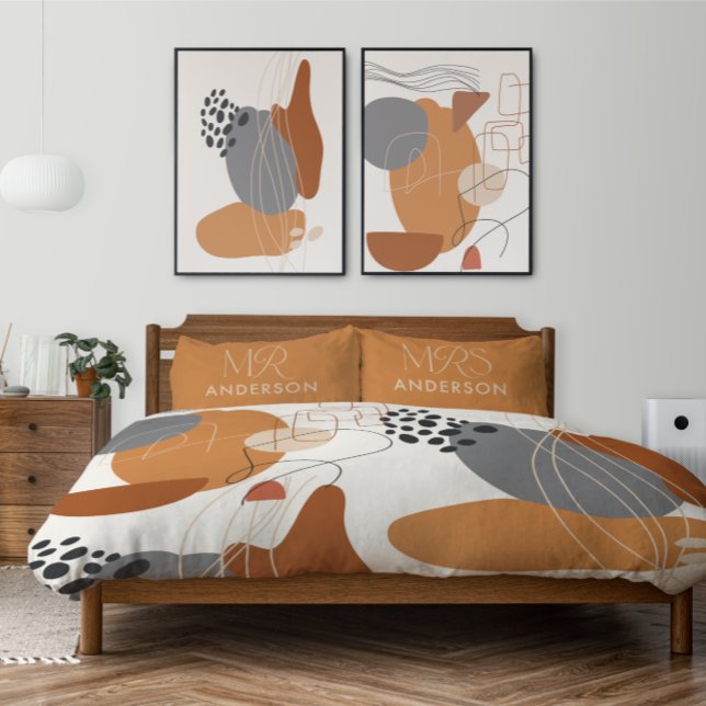 Moderne Typografie elegante Drehbuch mr mrs anpass Kissenbezug (Von Creator hochgeladen)