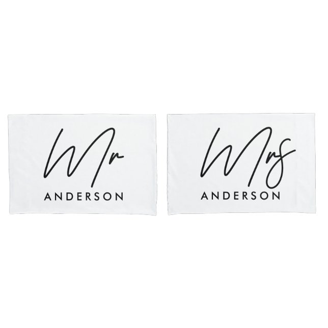 Moderne Typografie elegante Drehbücher und Geschen Kissenbezug (Vorderseite-Set)