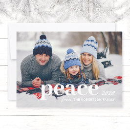 Moderne Typografie Familienweihnachtkarte Weihnach