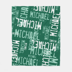 Moderne Typografie Fleecedecke