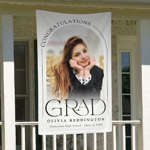 Moderne Typografie Foto-Bogen Abschlussfeier Banner